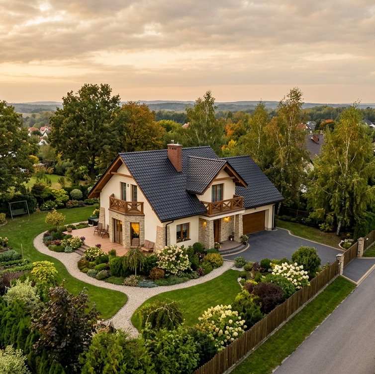 Zdjęcie z drona architektury